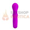 Vibrador con estimulacion clitorial y carga USB